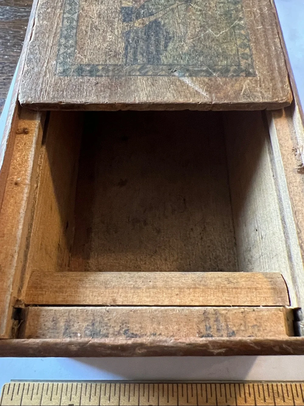 Vintage Japanese puzzle box Himitsu Bako wooden parcay